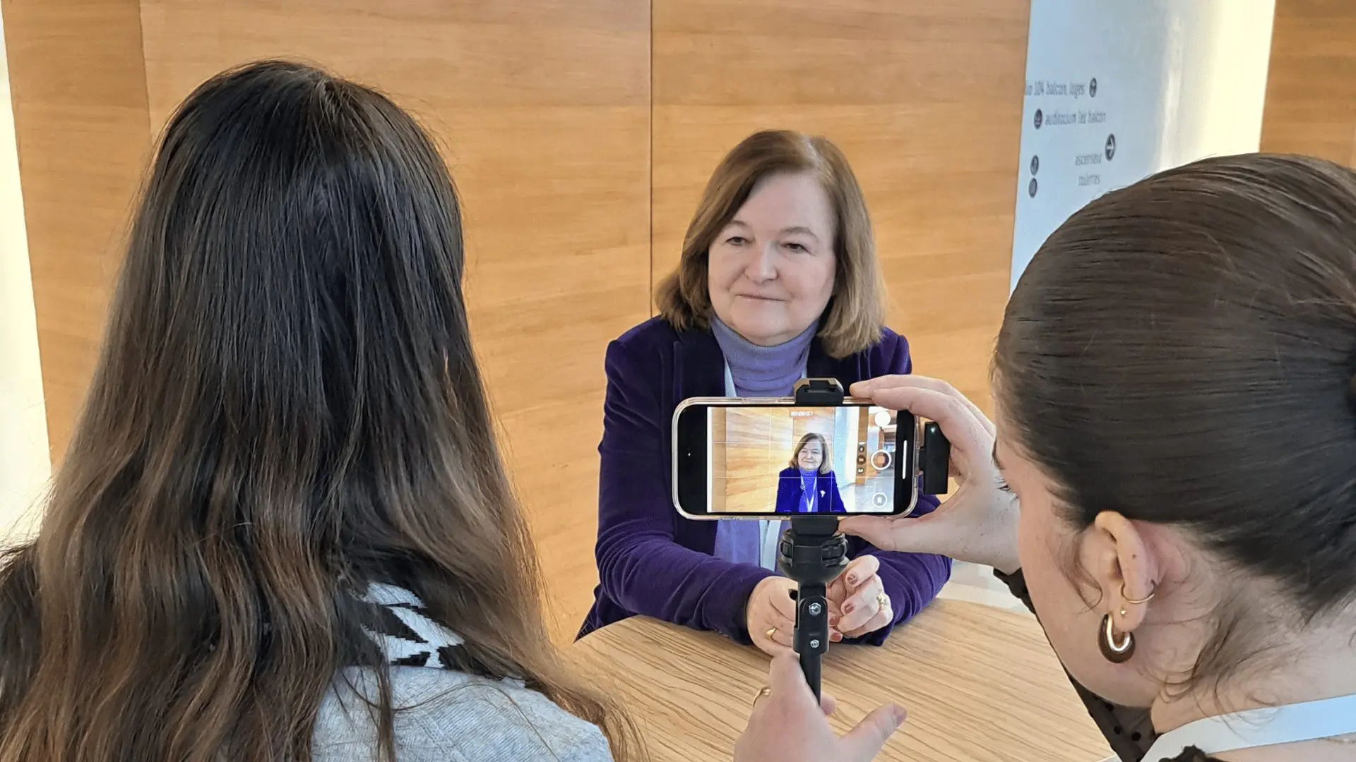 Etudiants en journalisme à l'ISCPA